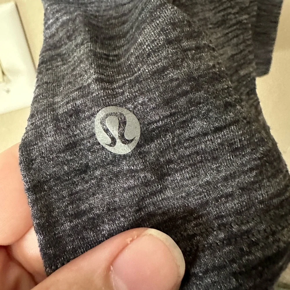 Lululemon Athletica Dark Gray Twist Strap Open Back Tank Top